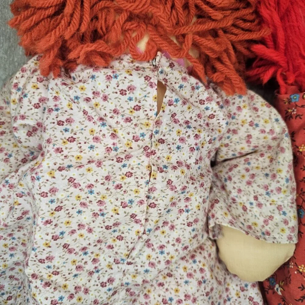 VTG 60s 70s Raggedy Ann Dolls Handmade 18